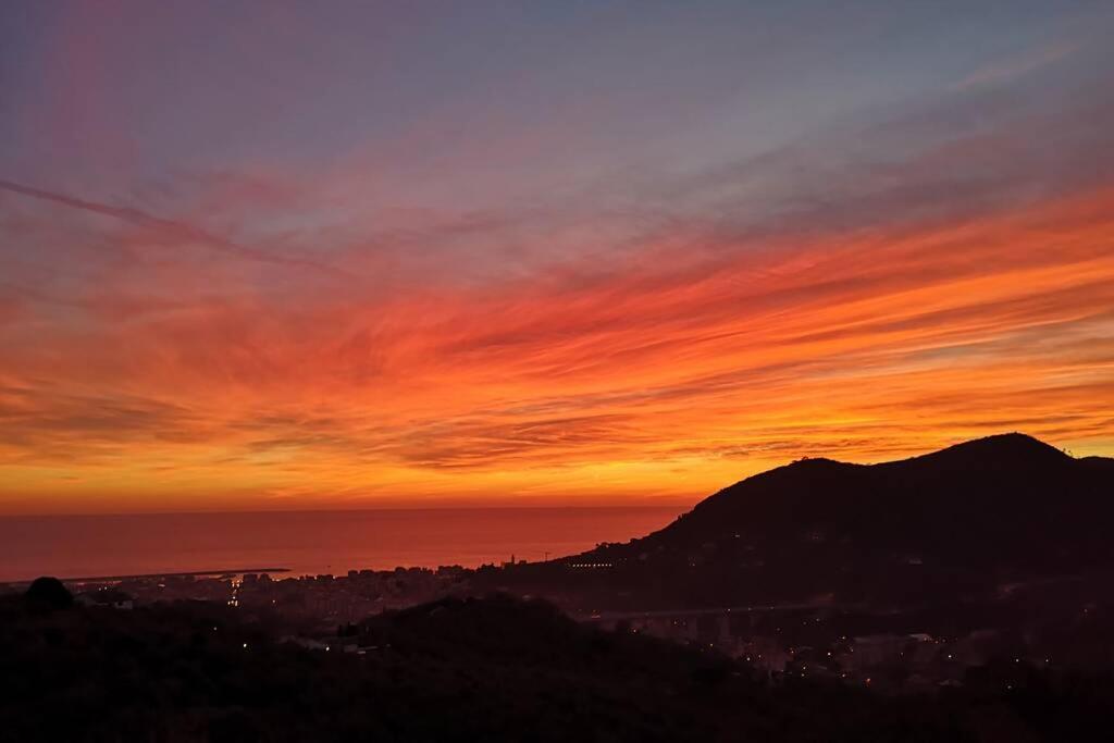 La Vivagna - Casa Vista Mare Tra Gli Ulivi Villa Leivi Екстериор снимка