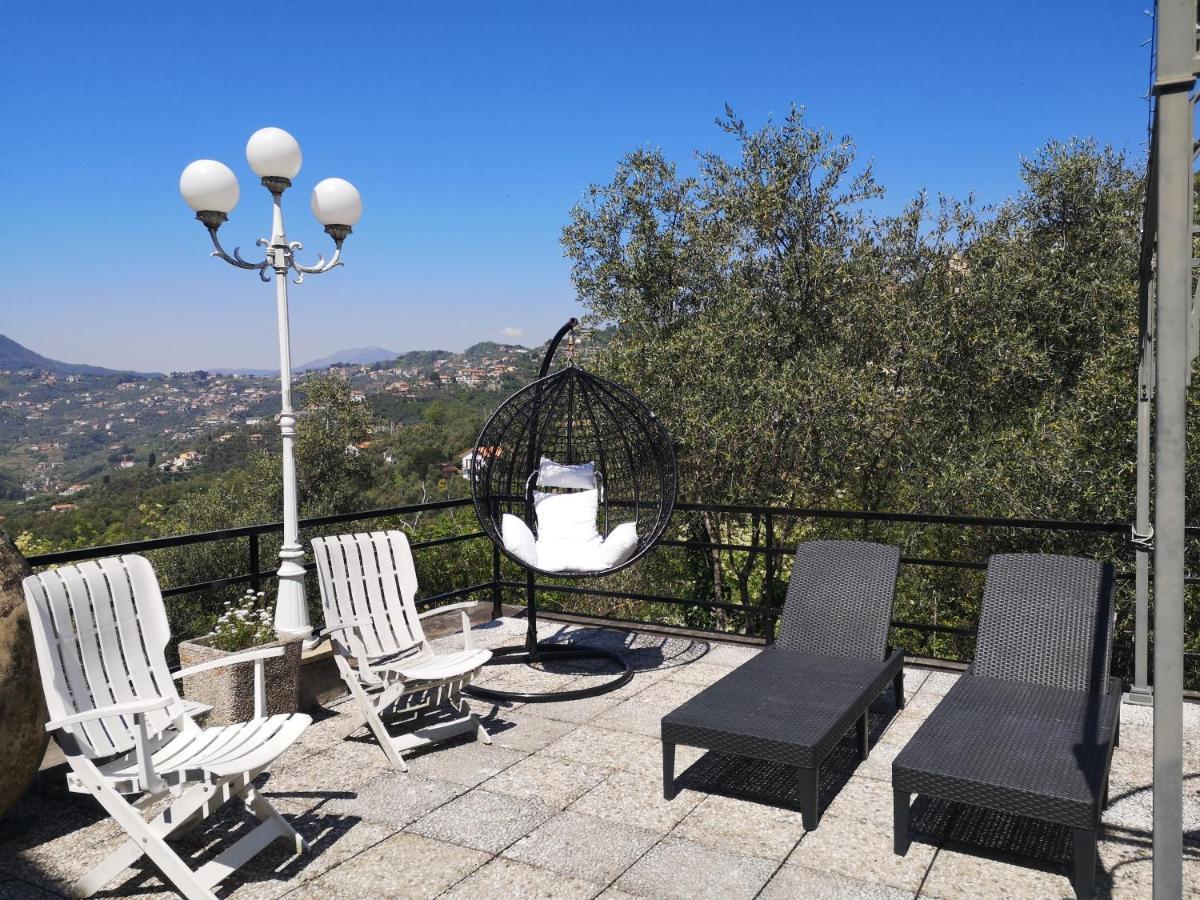 La Vivagna - Casa Vista Mare Tra Gli Ulivi Villa Leivi Екстериор снимка