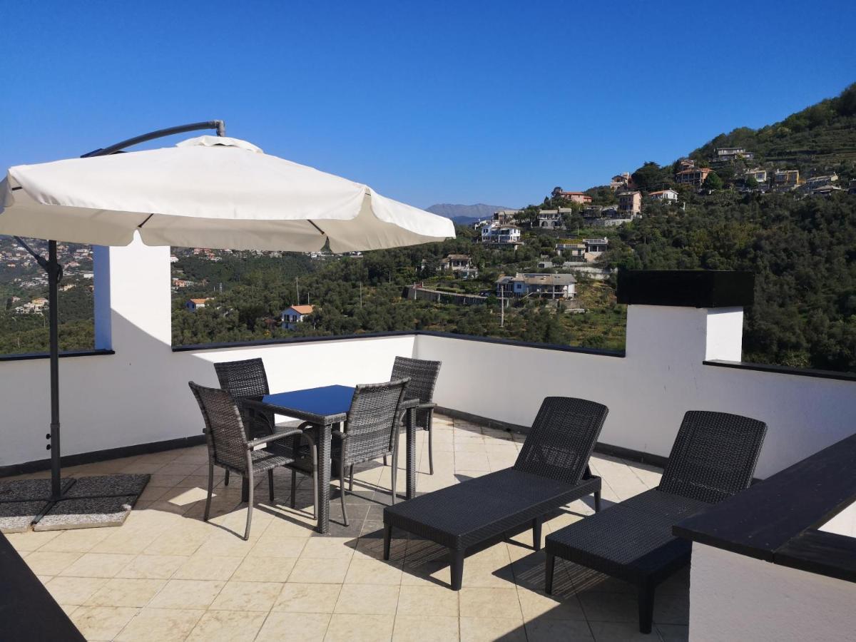 La Vivagna - Casa Vista Mare Tra Gli Ulivi Villa Leivi Екстериор снимка