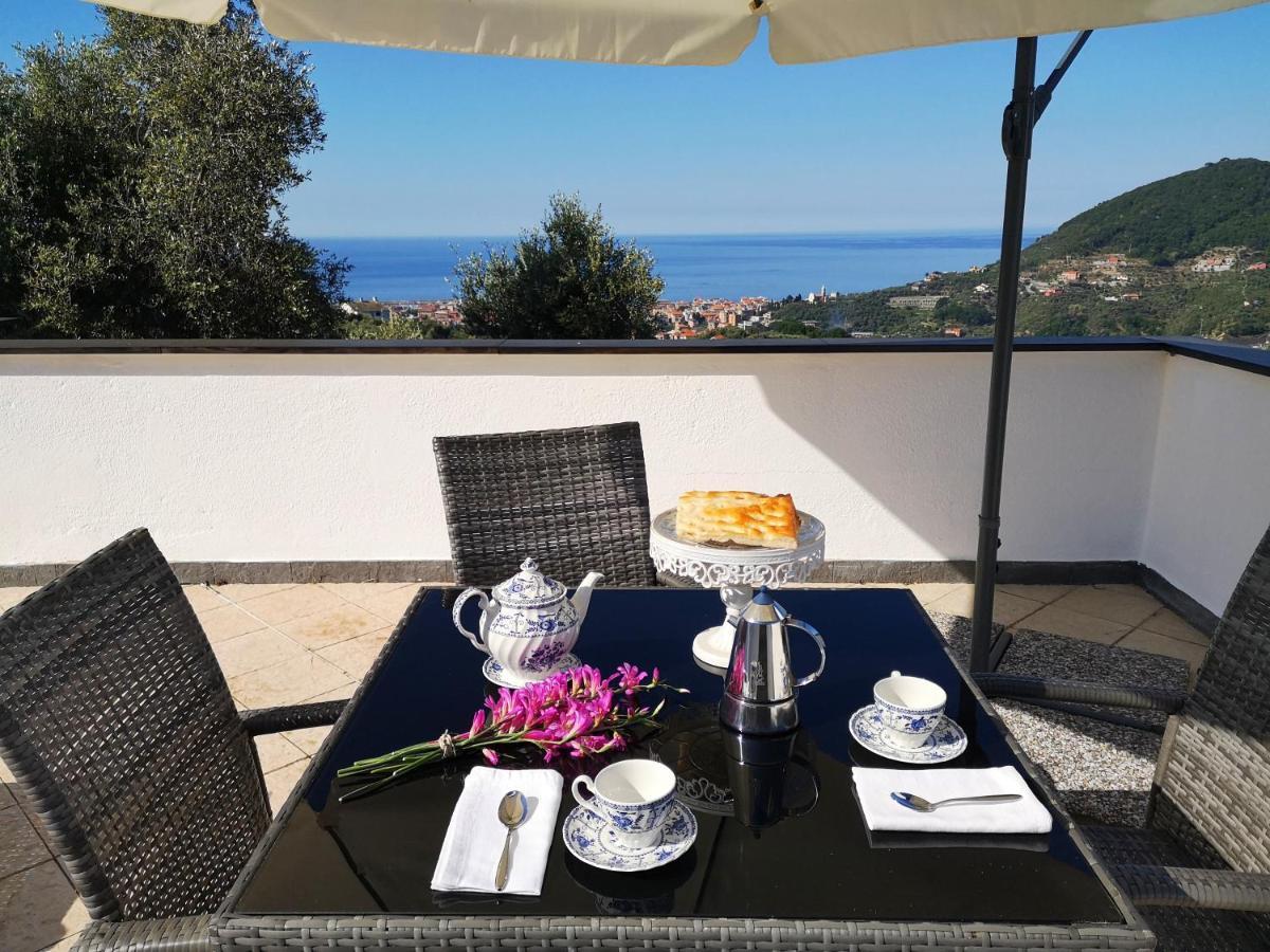 La Vivagna - Casa Vista Mare Tra Gli Ulivi Villa Leivi Екстериор снимка