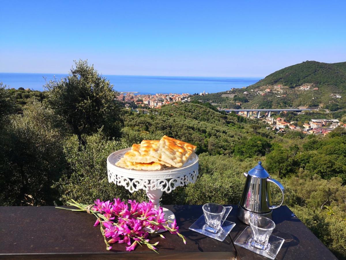 La Vivagna - Casa Vista Mare Tra Gli Ulivi Villa Leivi Екстериор снимка
