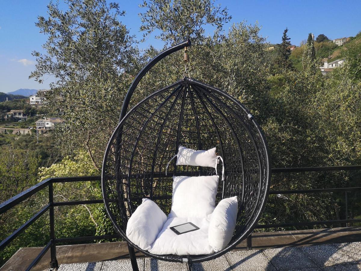 La Vivagna - Casa Vista Mare Tra Gli Ulivi Villa Leivi Екстериор снимка